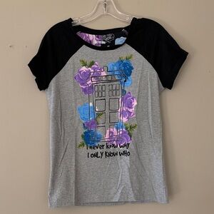 Doctor Who Graphic Tee with TARDIS Design
